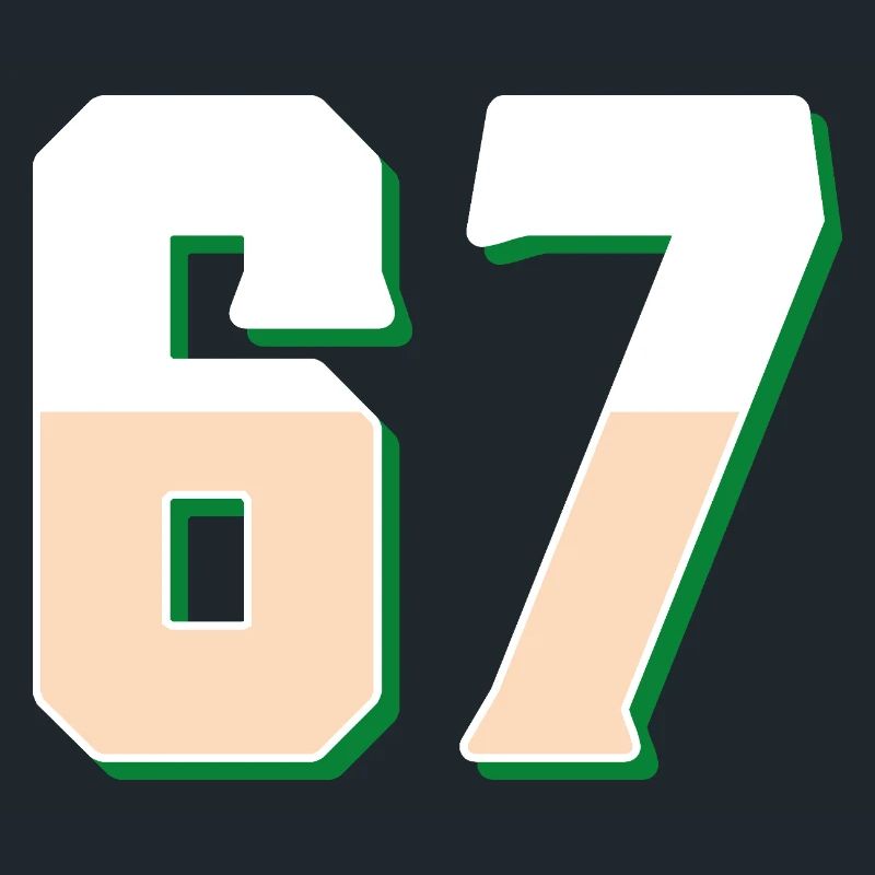 6 7 – Trendy minimalist text design,