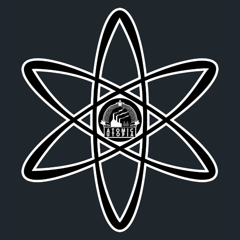 Atomic Utopia - Atom Emblem in Black