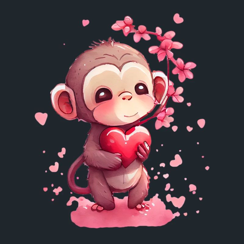 Cadeau de Saint-Valentin Monkey