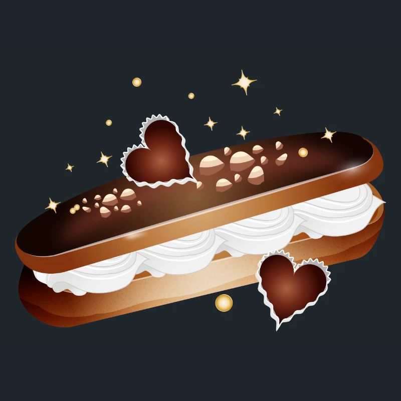 Illustration d’un éclair rempli de cœurs