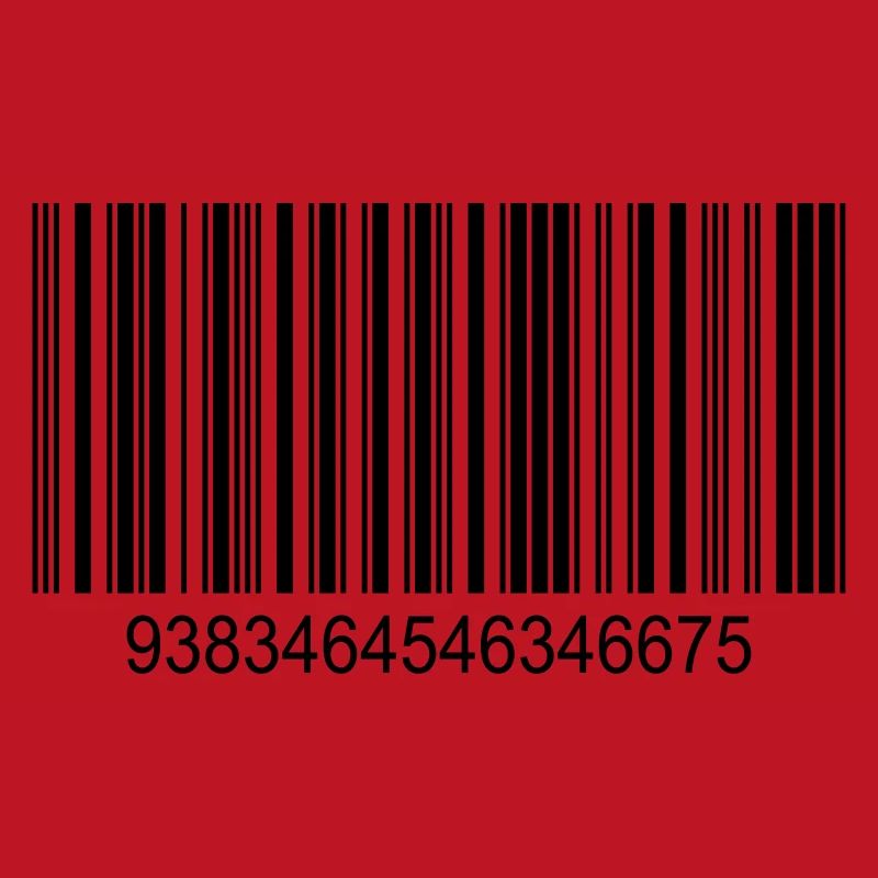 Code barres / code-barres en noir avec des chiffres