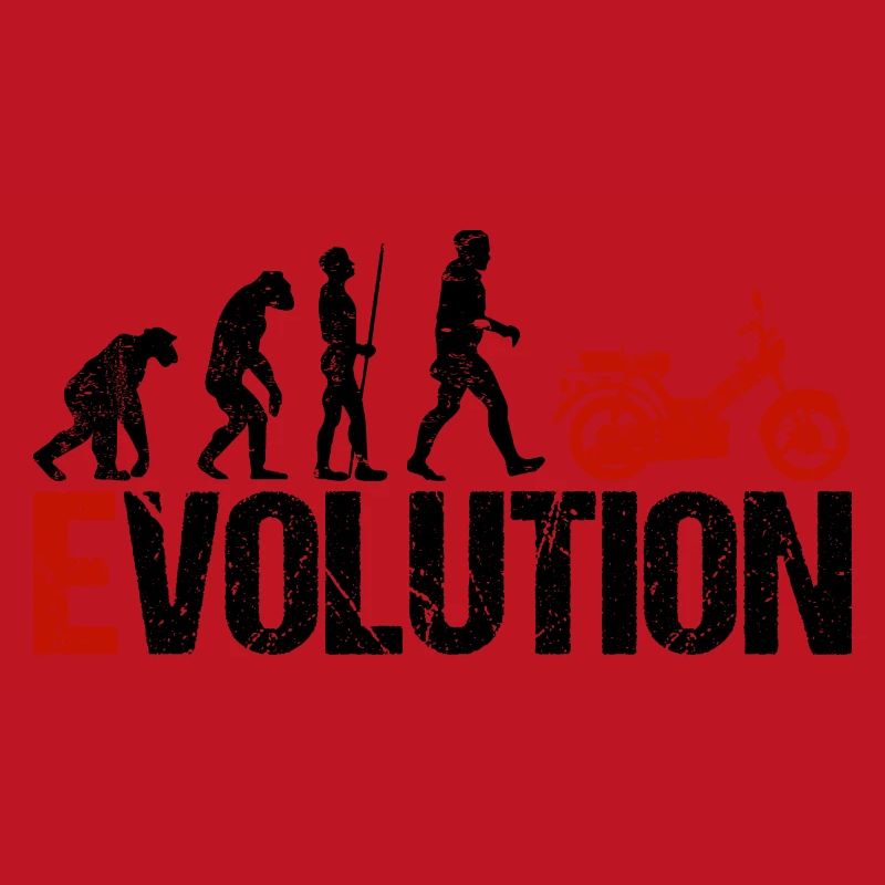 Mofa Véhicule Evolution Drôle pour mobylette