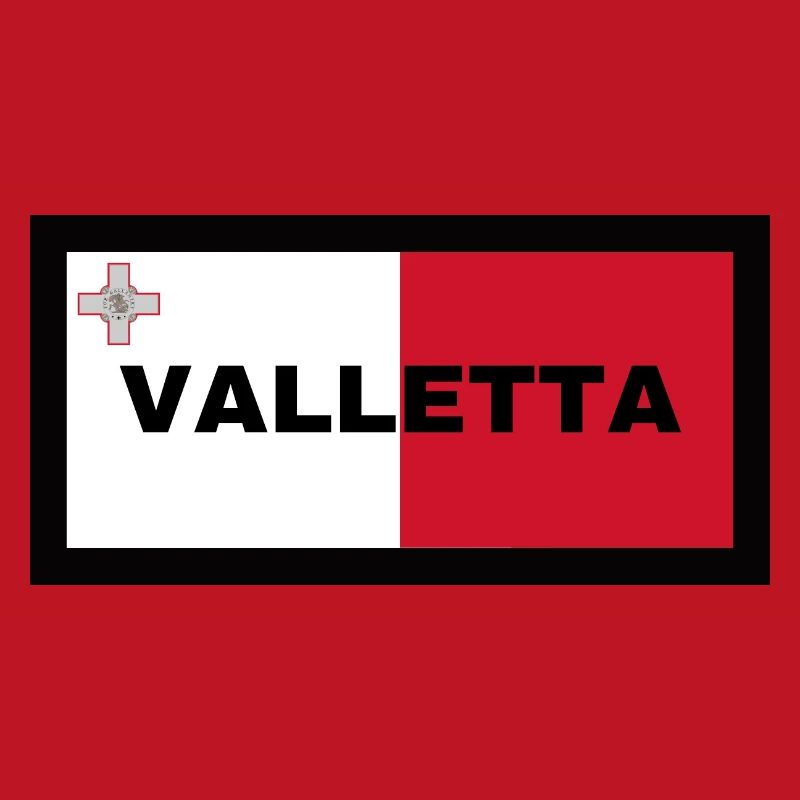 La Valette à Malte Drapeau