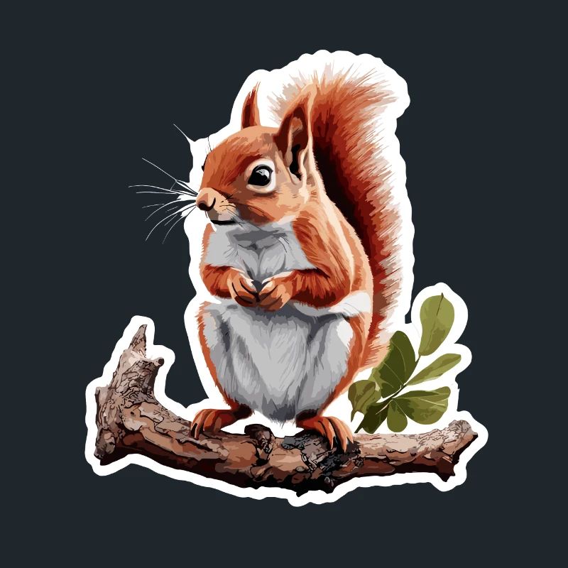 Eichhörnchen / Tier / Nagetier / Waldtier / Comic