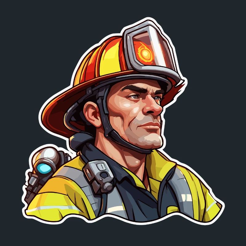 Firefighter / Fire / Fire / Extinguish / Hero