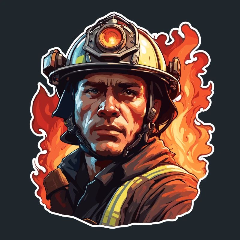 Firefighter / Fire / Fire / Extinguish / Hero