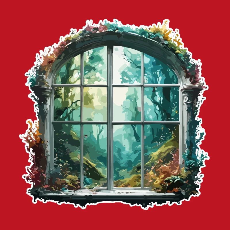 Window in the Forest / Trees / View / Wilderness