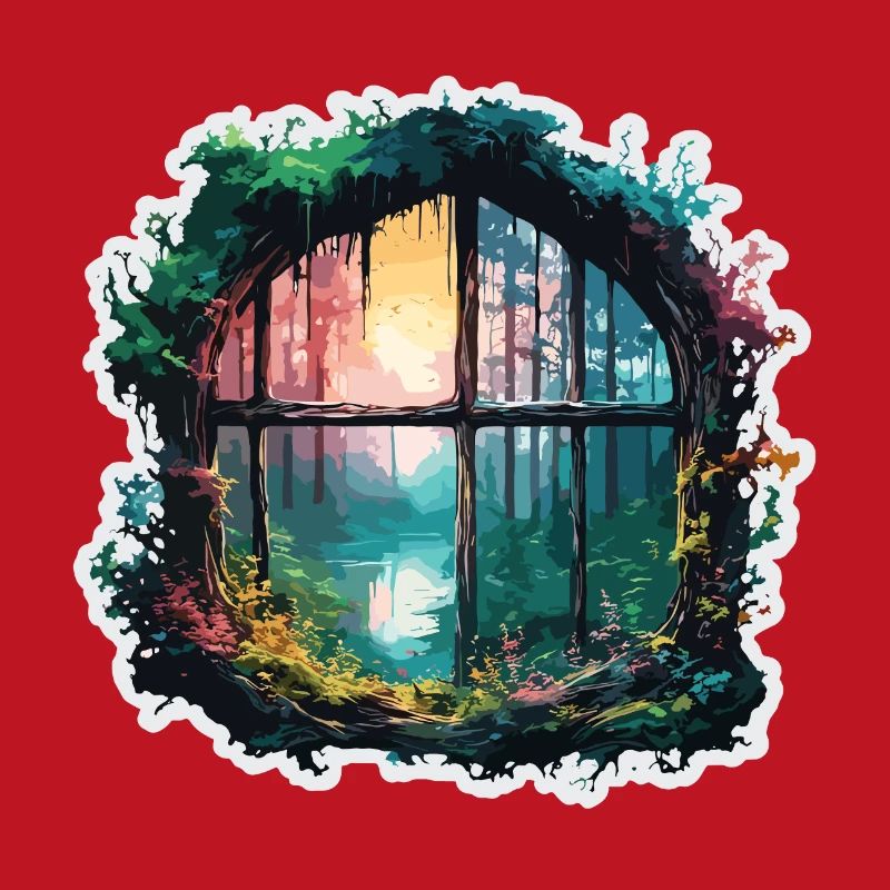 Window in the Forest / Trees / View / Wilderness