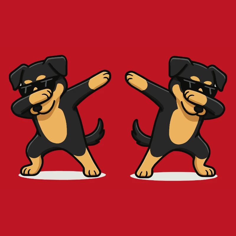 Dog Comic Dabbing 2