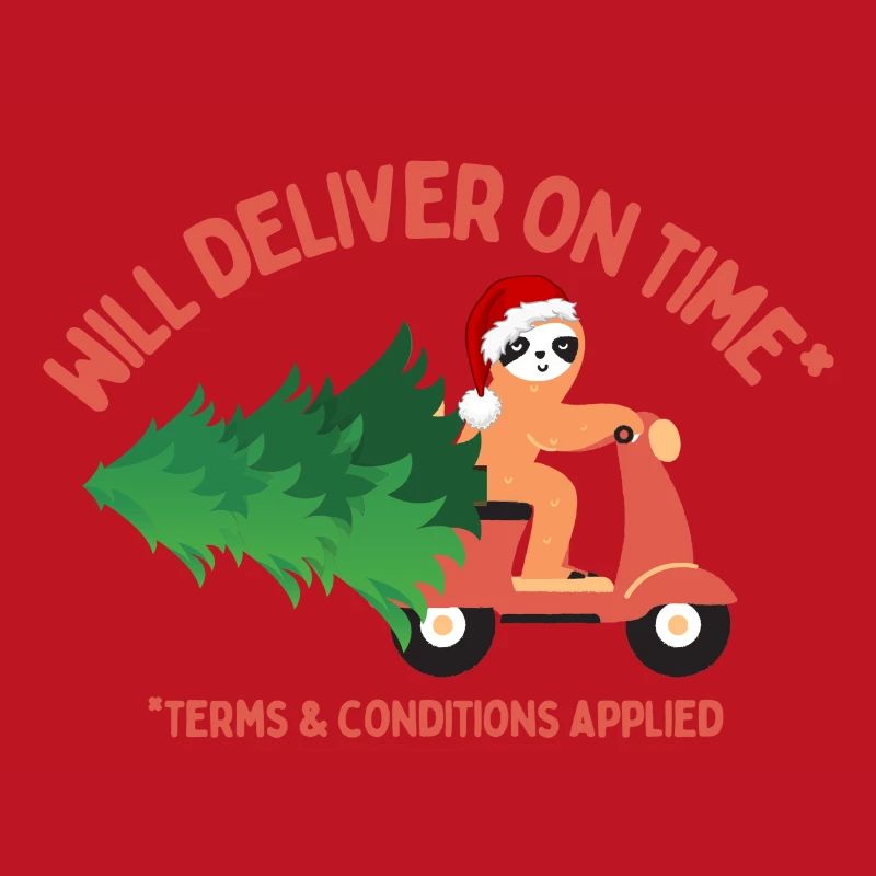 Faultier wird Weihnachtsbaum pünktlich liefern
