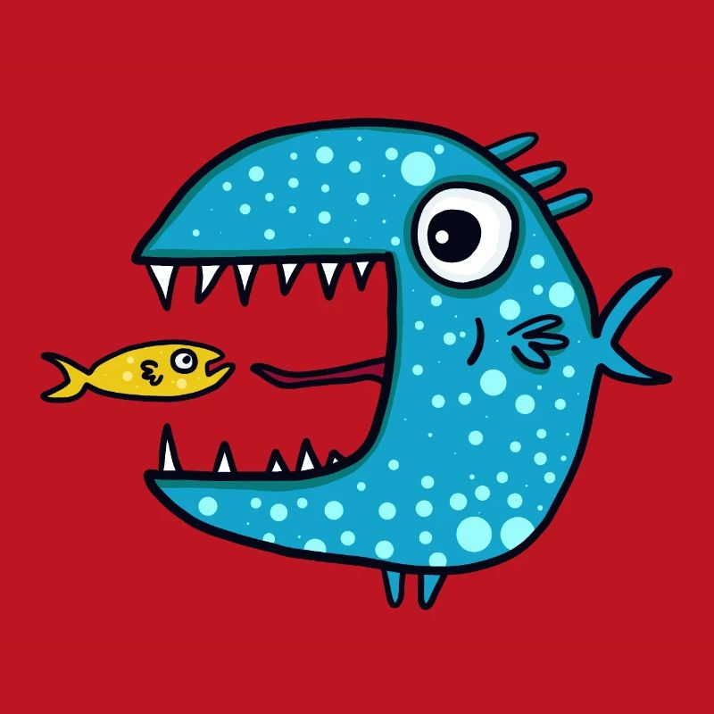 blue predatory fish