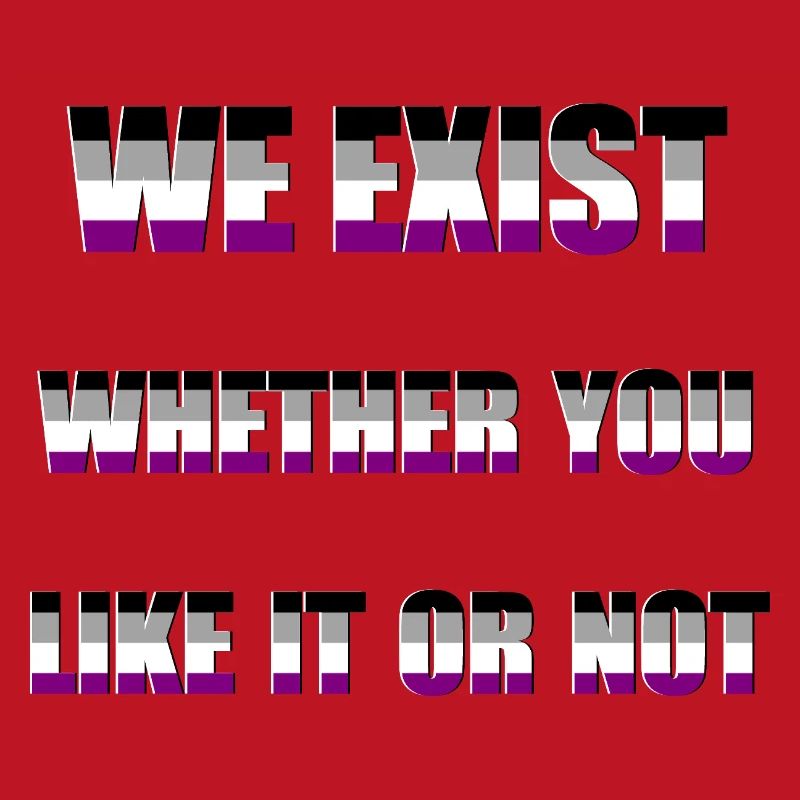 We Exist - Drapeau Asexué