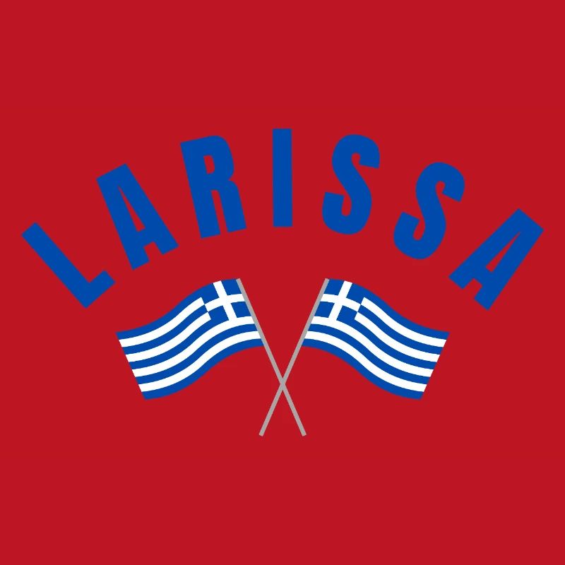 Drapeaux grecs de Larissa