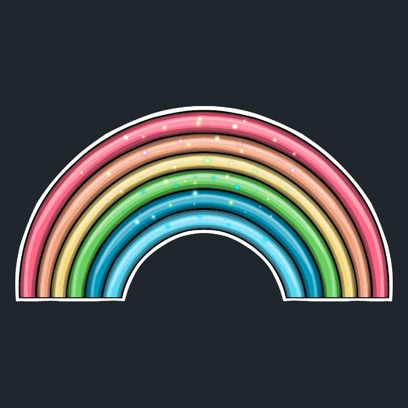Vibrant Rainbow Arch Design