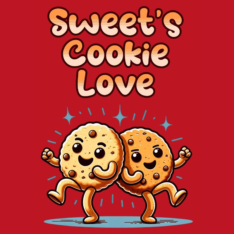 Biscuits mignons Biscuits sucrés Amour danser
