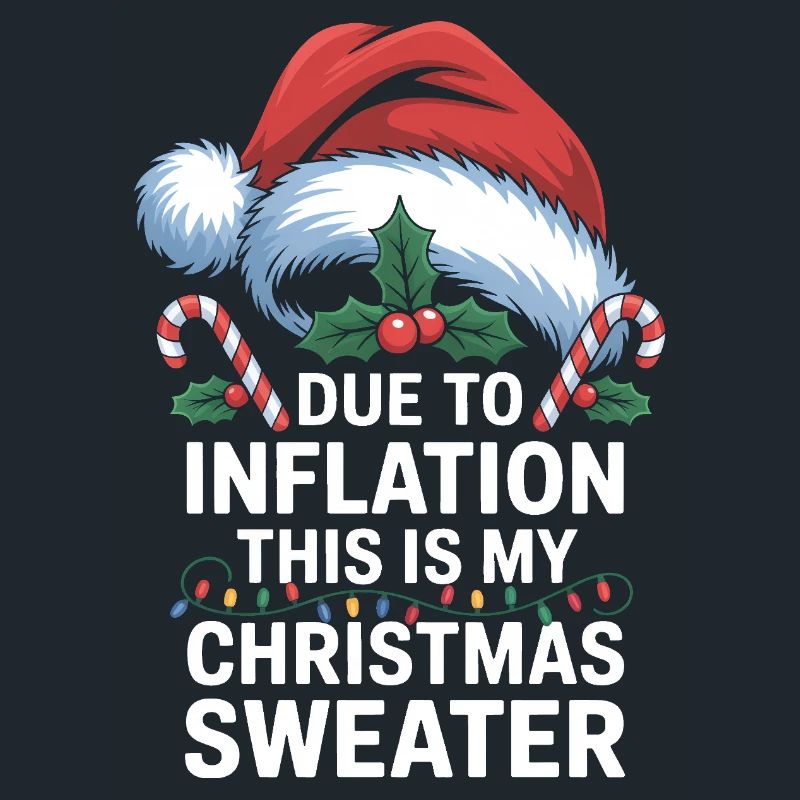 Jeu de mots sur l’inflation avec le pull de Noël