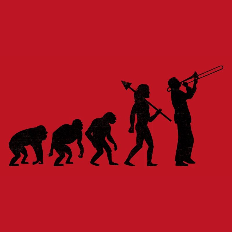 Tromboniste Trombone Player Evolution Marching Band