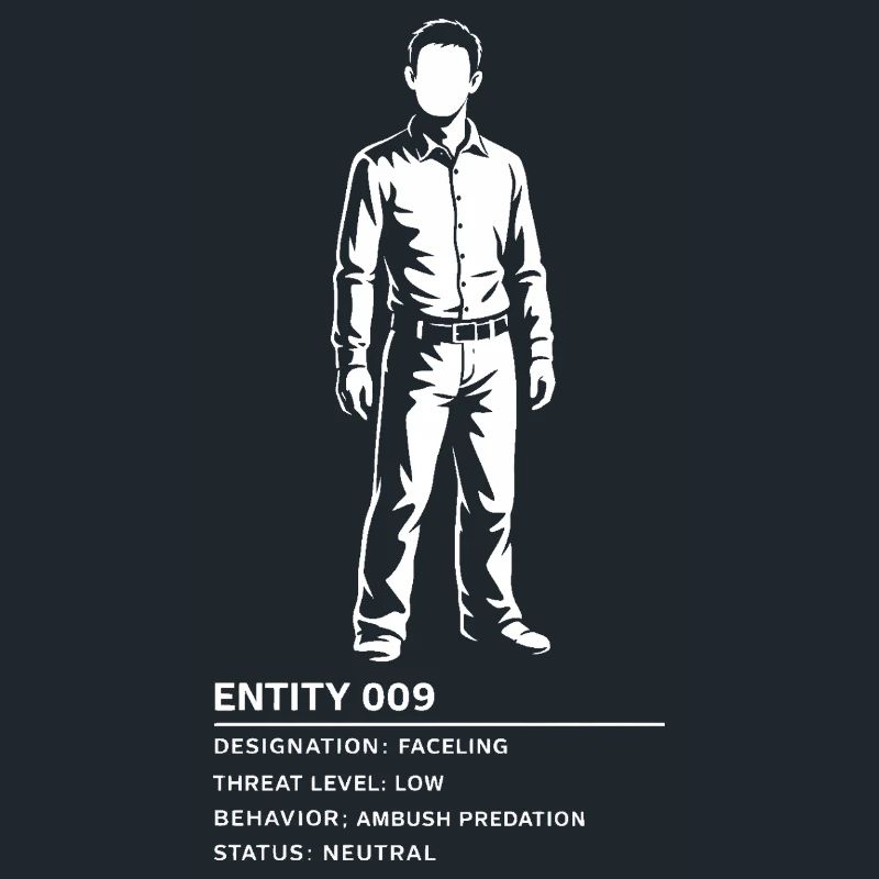 Backrooms Entity 9 white