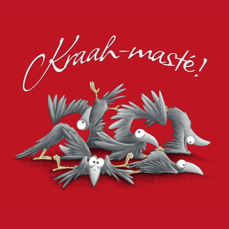 Kraah-masté! Yoga Vibes Crows Meditation Ravens