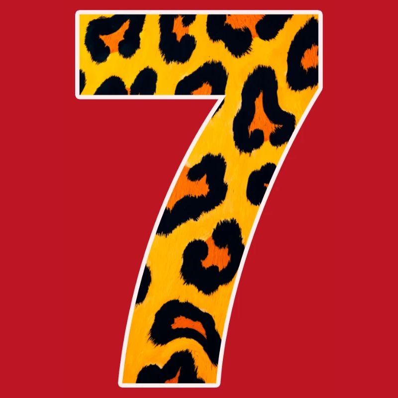 Leopard 7 Neon Pattern