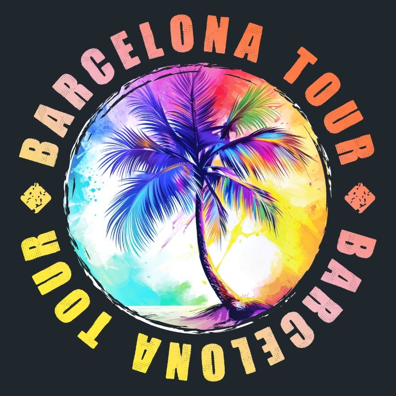 Visite de Barcelone colorée