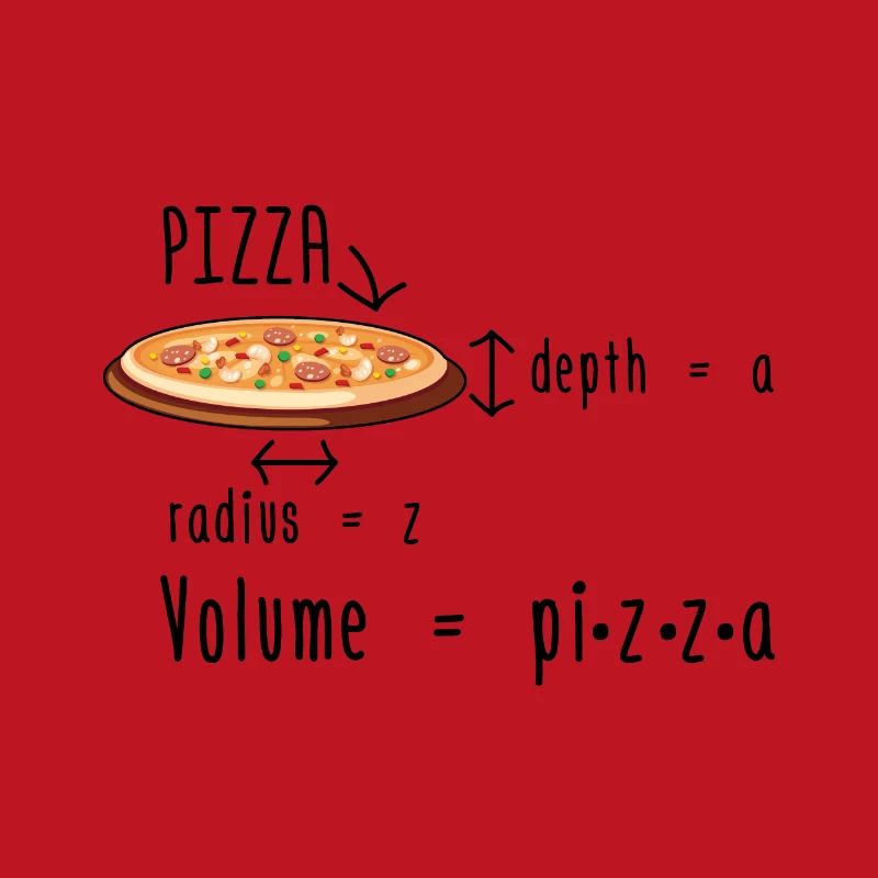Pizza de mathématicien | Idée cadeau maths mathématiques