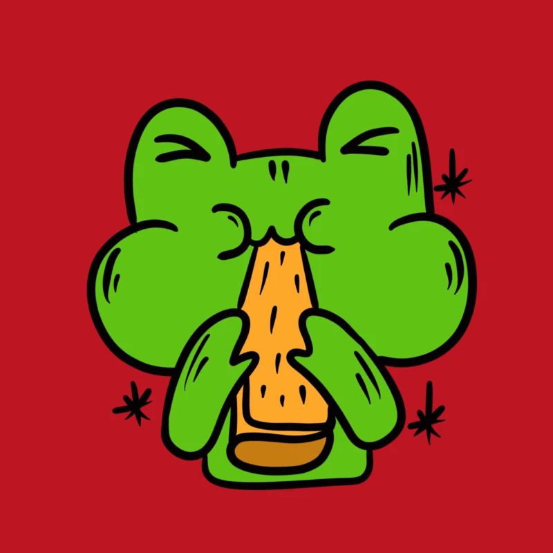 Funny frog, toad