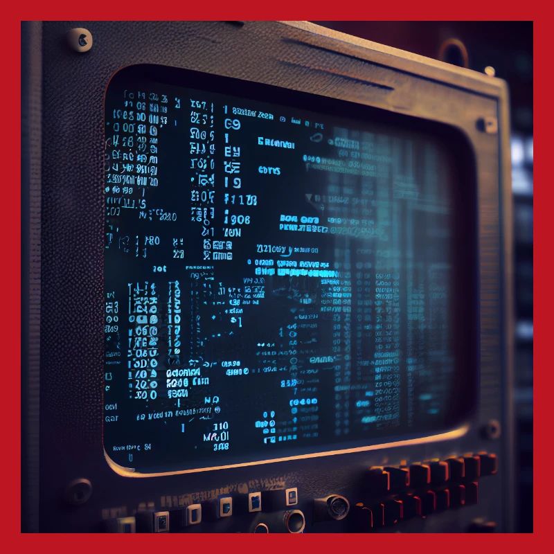 Code sur un écran de PC