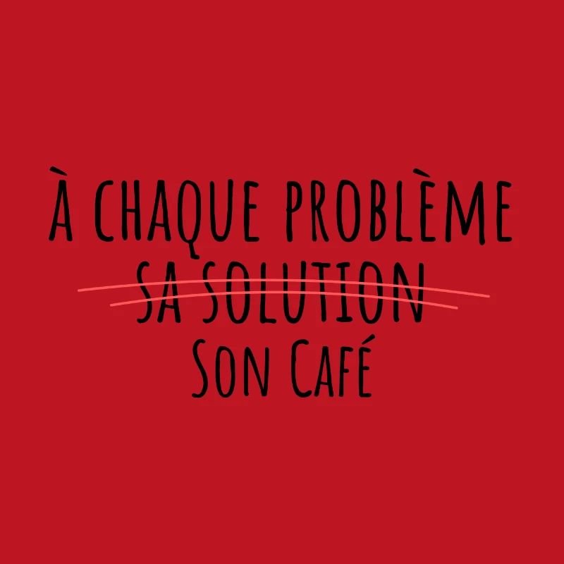 à chaque problème sa solution son café