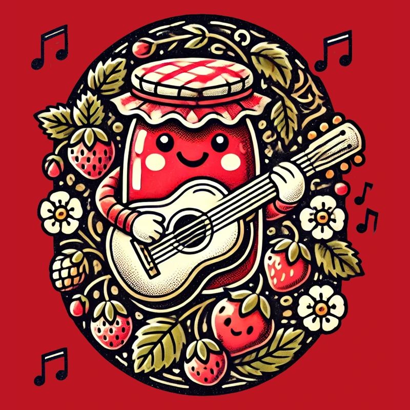 Strawberry Jam Guitar Jammin’ Cutie