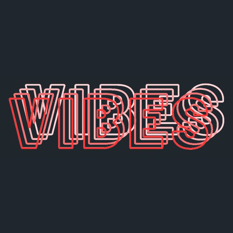 Vibes abstract red