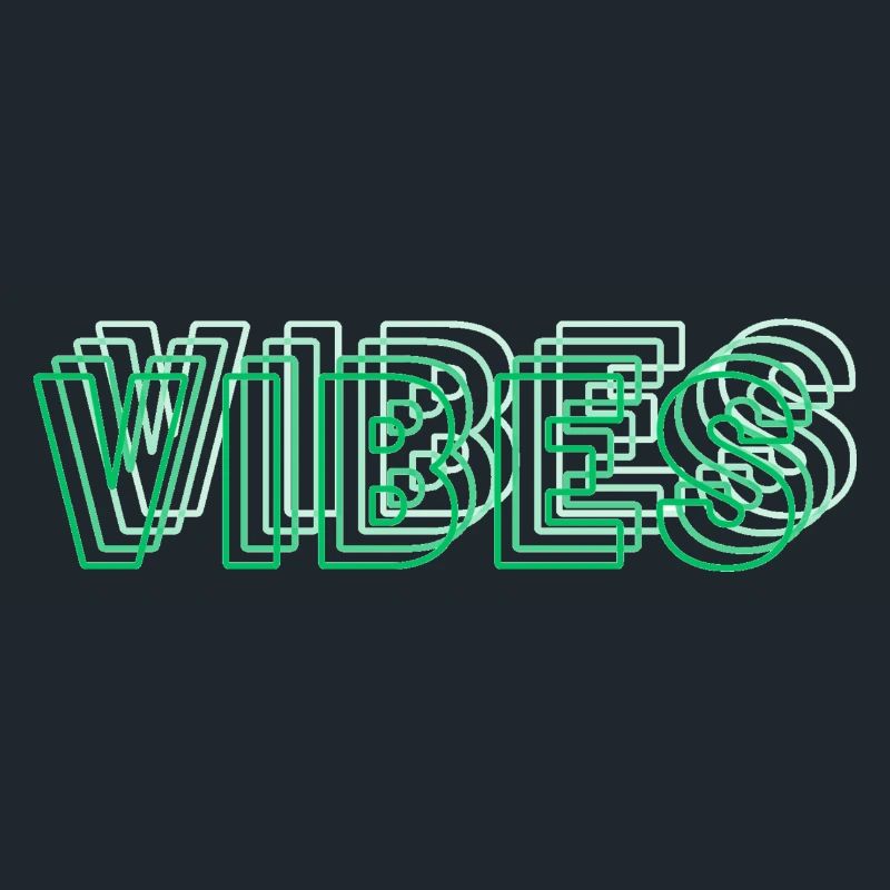 Vibes abstract green