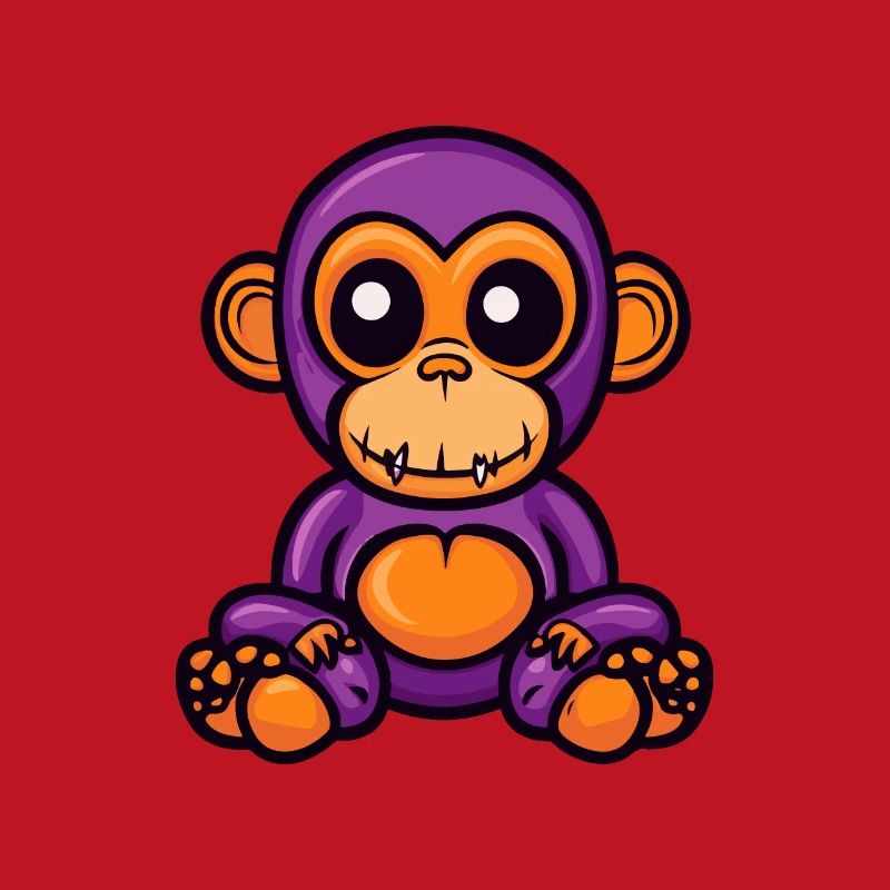 Monkey Halloween Comic Zombie