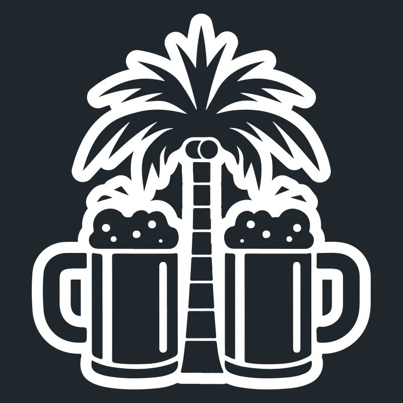 Beer Palm Trees Beach