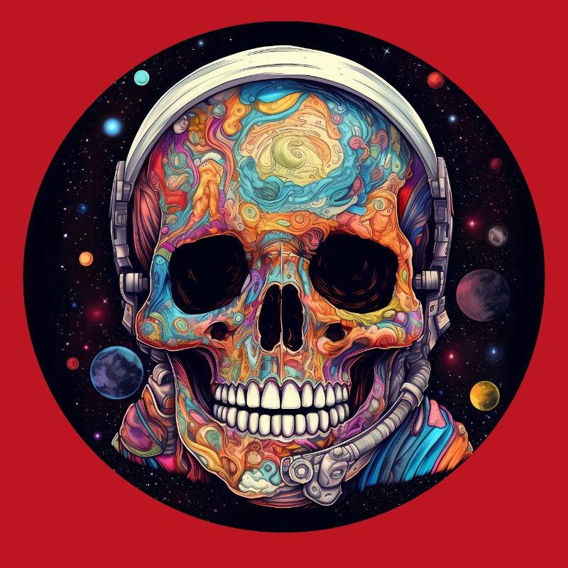 Crâne de l’espace psychédélique