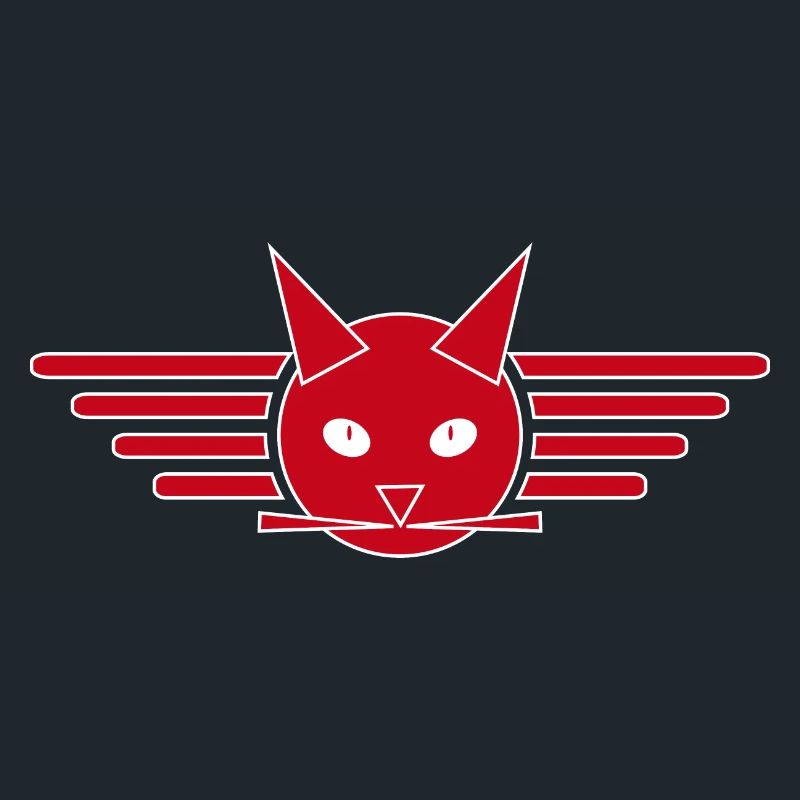 Conception créative de t-shirt Ailes de chat