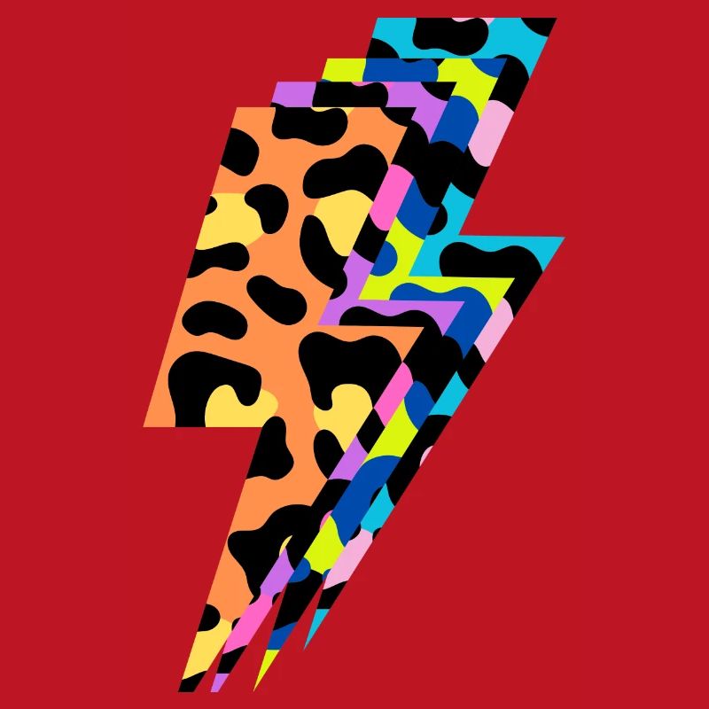 Lightning léopard multicolore