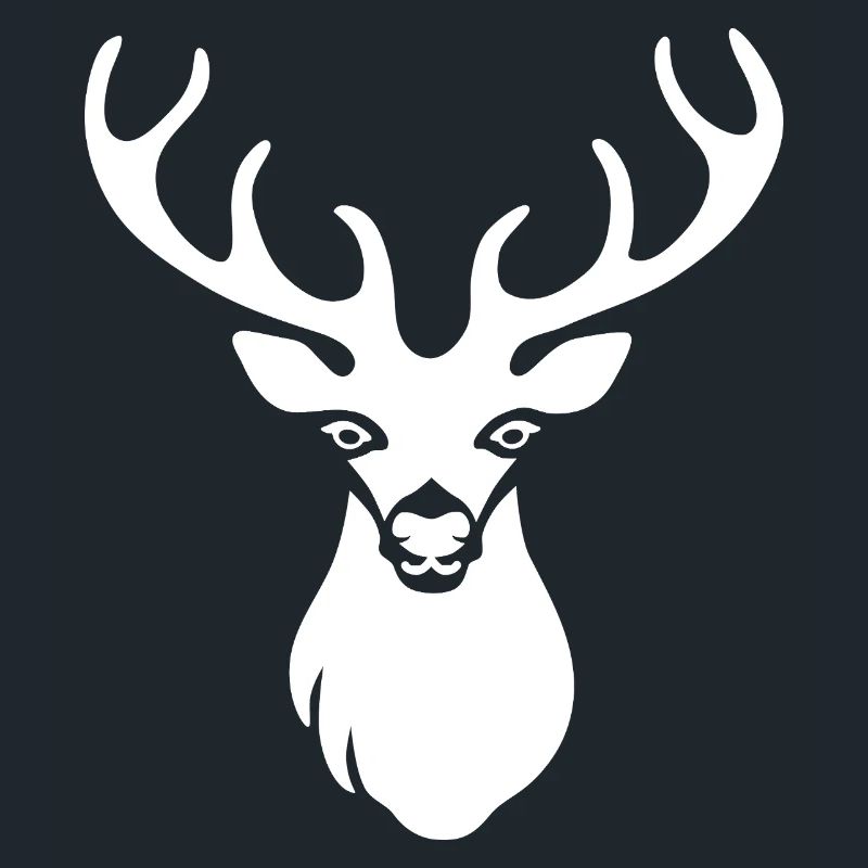 Deer head white