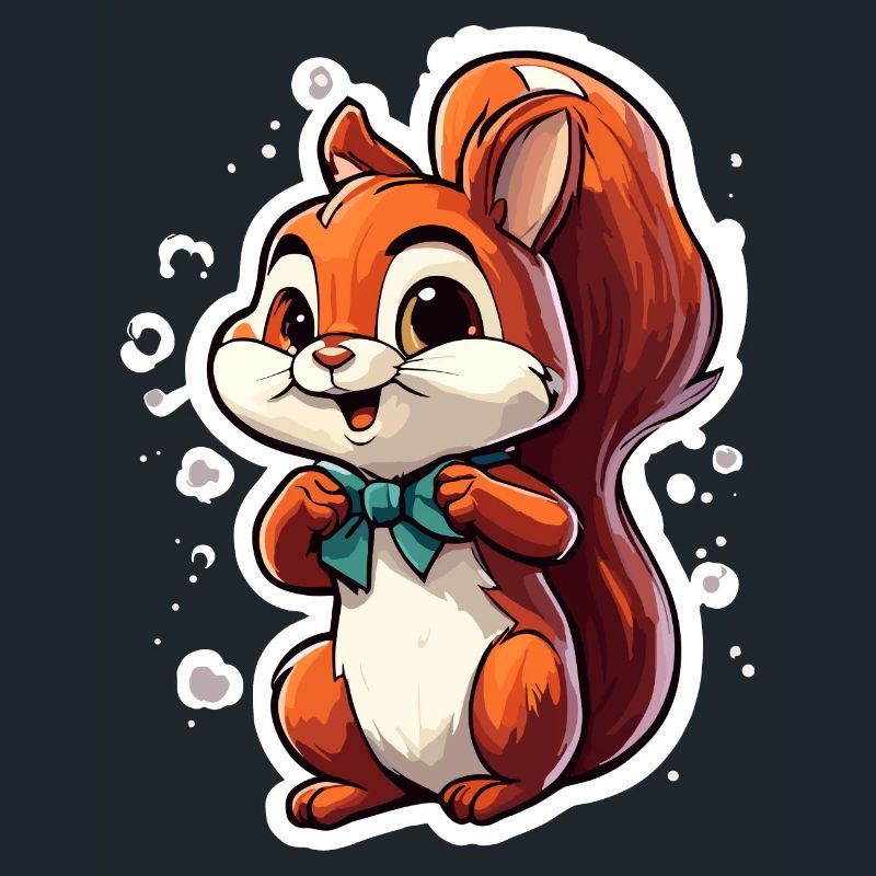 Eichhörnchen / Tier / Nagetier / Waldtier / Comic