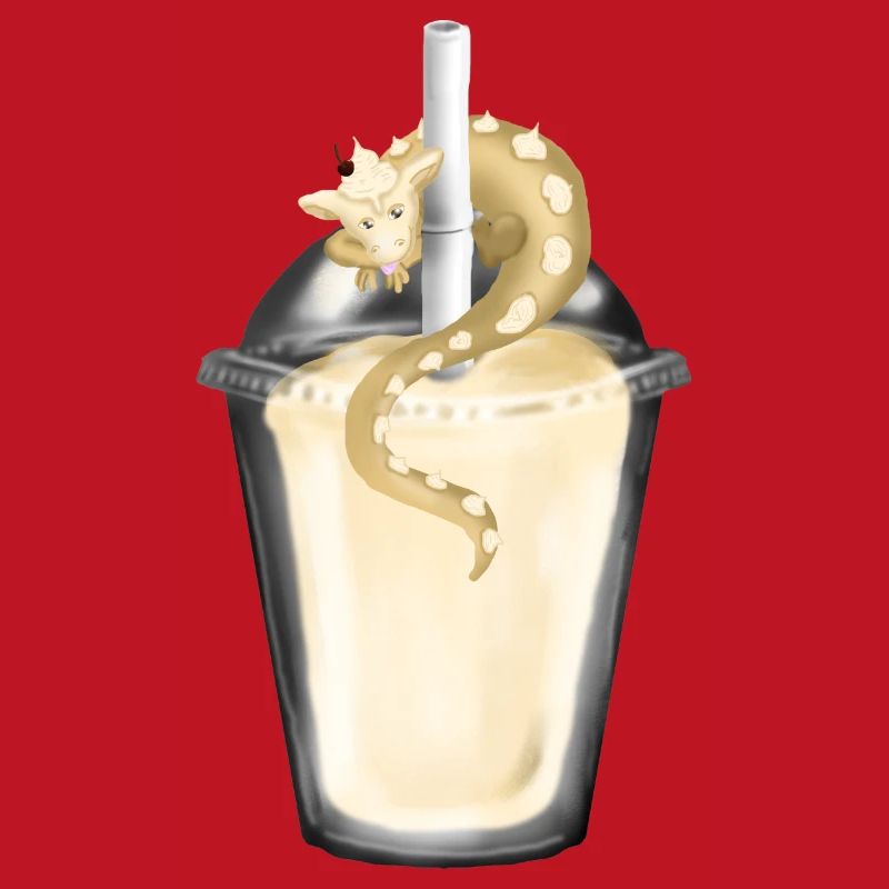 Milchshake mit Drache