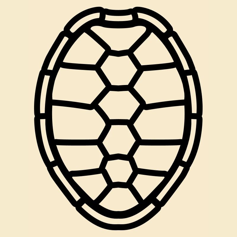 pattern turtle shell design logo comic cartoon tur