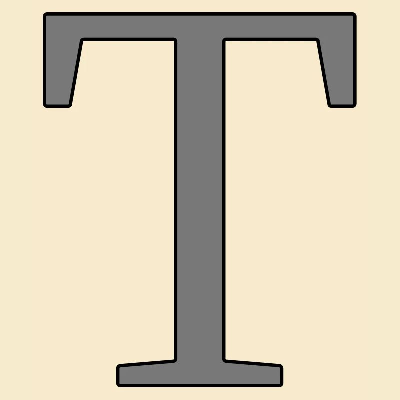 Buchstabe T Anfangsbuchstabe