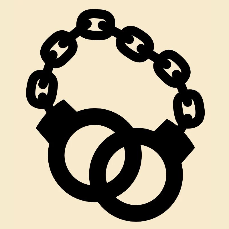 Handschellen zusammen Polizist oder Dame gesperrt