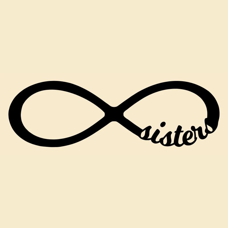 Infinity Unendlichkeit Symbol sisters Schwester 8