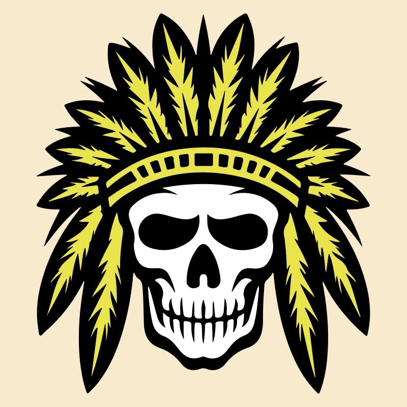 Apache Indianer Häuptling Totenkopf