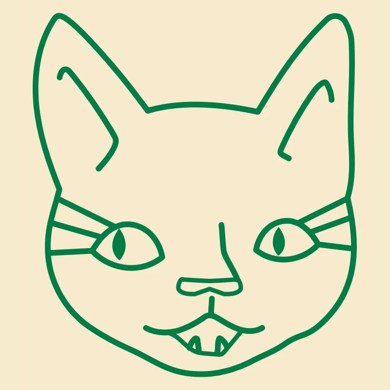 Mädchen Katzengesicht