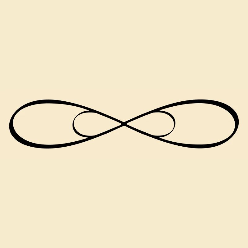 Doppel Infinity Unendlichkeit Zeichen Freundschaft