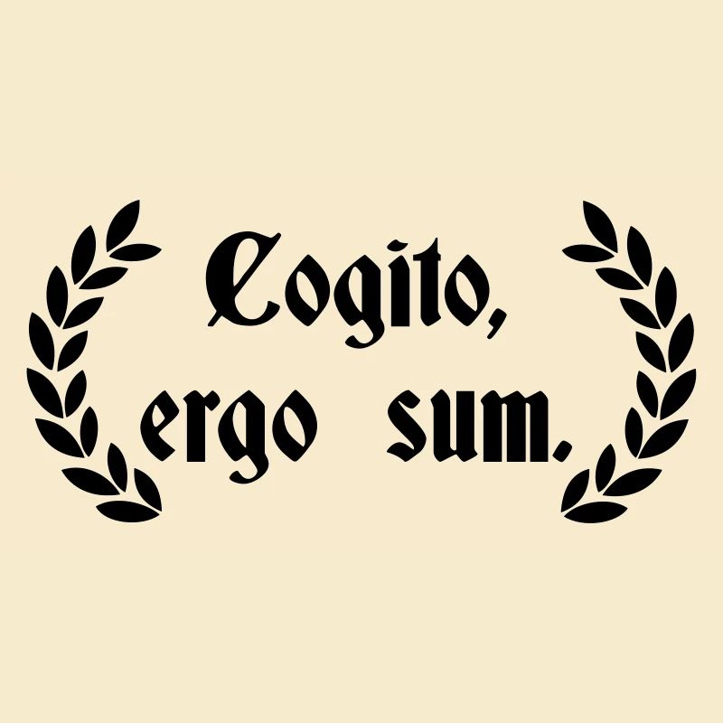 Cogito Ergo Sum - lateinischer Spruch