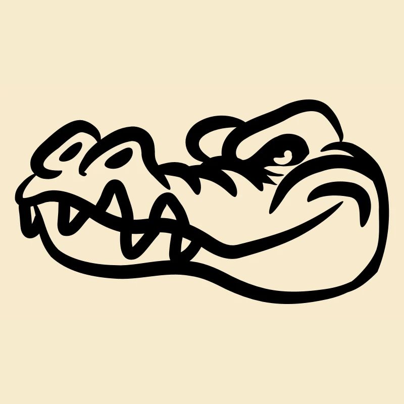 Krokodil lustig böse