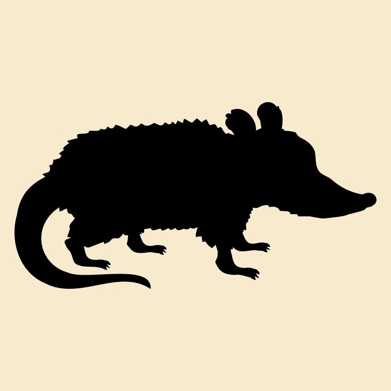 Silhouette Opossum Design